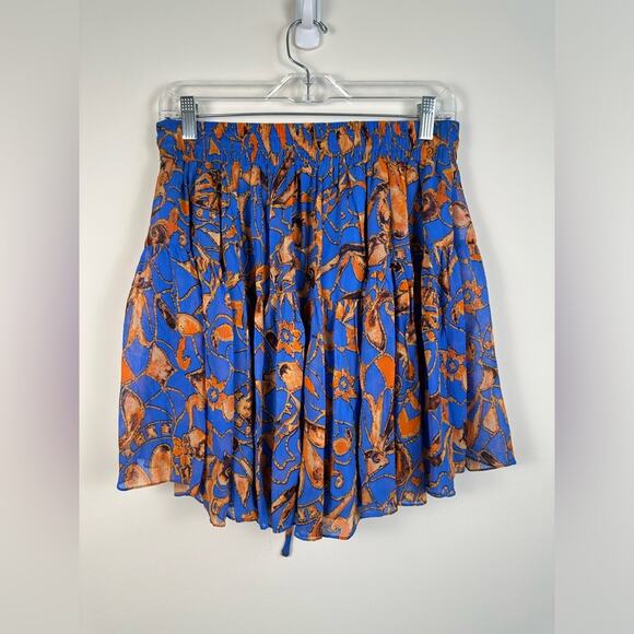 A.L.C. Women’s Blue Silk June V-Neck Blouse Top and Flouncy Skirt Set Size 10 - Picture 12 of 14